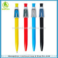 Promotional novelty plastic ballpoint pen with custom cartoon clip